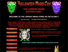 Tablet Screenshot of halloween-masks.com